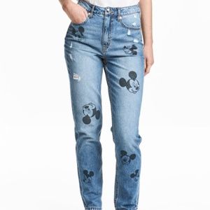 mickey mouse mom jeans